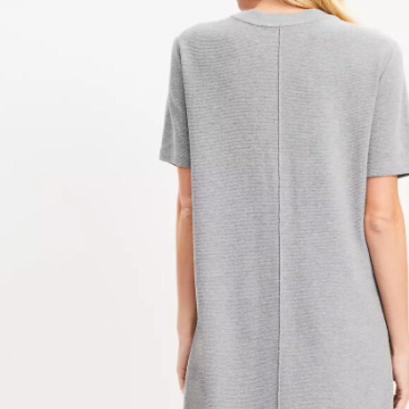 Heathered Ottoman Mini Tee Dress, LOFT Brand, Medium - Picture 3 of 3